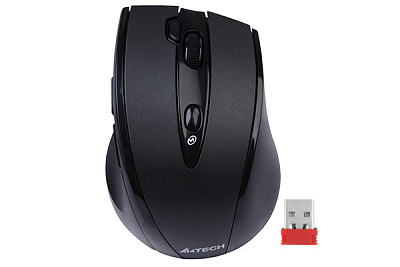 Мышь беспроводная A4tech G10-770FL BLACK Оптическая 2,4G USB 2000 dpi (G10-770FL)