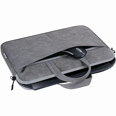 Сумка для ноутбука 15.6" Defender Solid, Grey, экокожа (26088)