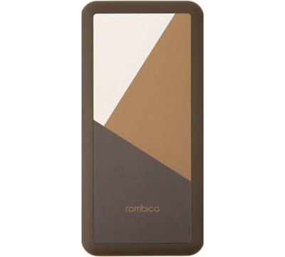 Power bank Rombica Bright 2C, для зарядки USB, 10000mAh, 5V/2A, Brown (PB-00112)