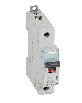 Автоматический выключатель Legrand 407672 1П C 25A DX3 6000 10kA (407672)