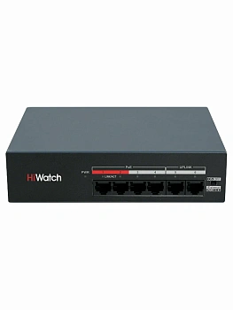 Коммутатор HiWatch DS-S0106-MP PoE (DS-S0106-MP)