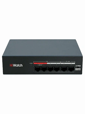 Коммутатор HiWatch DS-S0106-MP PoE (DS-S0106-MP)