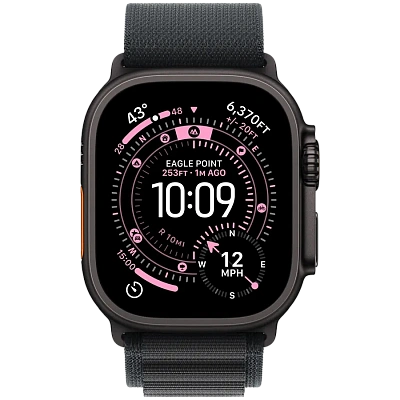 Смарт часы Apple Watch Ultra 3 GPS + Cellular 49mm Black Titanium Case with Black Alpine Loop - Small (MF0Q4QR/A)