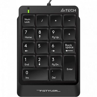 Клавиатура цифровой блок A4tech Fstyler FK13P-BLACK Fstyler USB (FK13P-BLACK Fstyler)