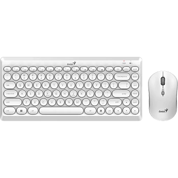 Клавиатура Genius LuxeMate Q8000, + мышь, White, (31340013411)
