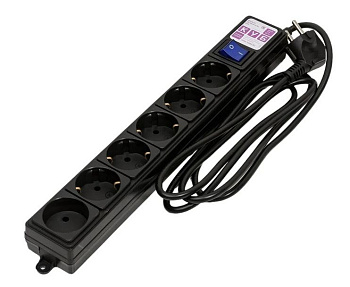 Сетевой фильтр Power Cube, 1.9м, 6 розеток, Черный (SPG6-B1,9M) Сетевой фильтр Power Cube, 1.9м, 6 розеток, Черный (SPG6-B1,9M)