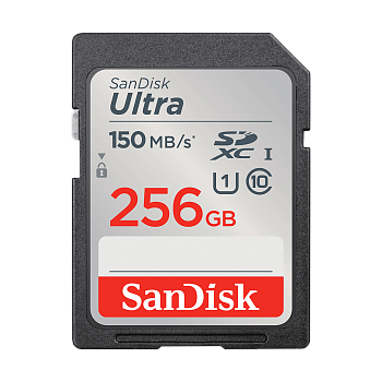 Карта памяти SanDisk 256 ГБ SD Ultra SDHC/SDXC UHS-I (SDSDUNC-256G-GN6IN)