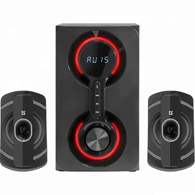 Колонки Defender Eclipse (2.1) - Black, SD, USB, FM, MP3, LED (65593)