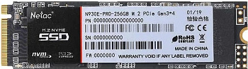 Твердотельный накопитель SSD 256Gb, M.2 2280, Netac N930E Pro, NVMe, PCIe 3x4, 2040R/1270W (NT01N930E-256G-E4X)