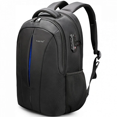 Рюкзак для ноутбука 15.6" Tigernu T-B3105A, Black-Blue, Нейлон/Полиэстер (T-B3105A)