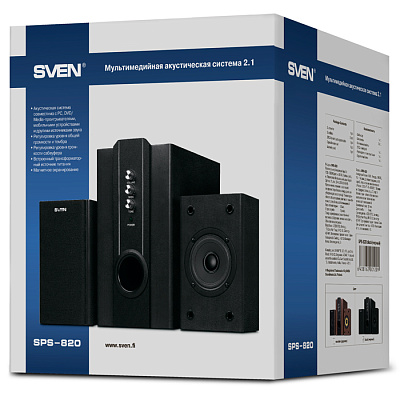 Колонки Sven SPS-820 (2.1) (SPS-820 (2.1)-BLACK)