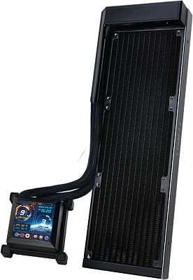 Водяное охлаждение для CPU Lian Li HydroShift LCD 360 FAN LESS Black (G89.GHSLCD36NB.00)