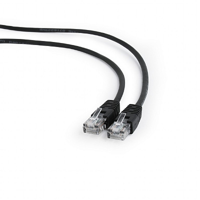 Патч-корд UTP Cablexpert, кат. 5e, 0.25м, черный (PP10-0.25M/BK)