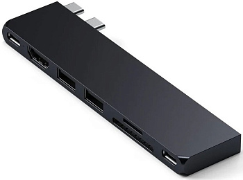 Картридер / USB-хаб Satechi USB-C Pro Hub Slim - Midnight (ST-HUCPHSD)