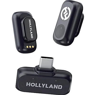 Петличный микрофон Hollyland Lark A1 Duo черный (6976068118374)