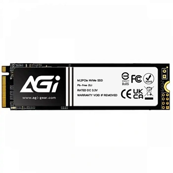 Твердотельный накопитель SSD AGI AI828 1TB, М.2, PCIe 4.0 (AGI1T0G44AI828-CB)