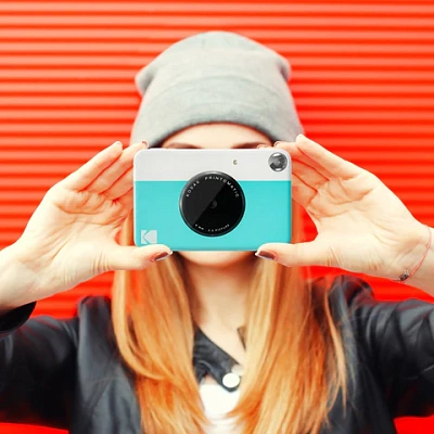 Фотоаппарат моментальной печати Kodak Printomatic, Blue (RODMP20BL+RODZ2X320)