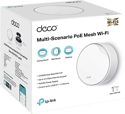 Mesh-система Tp-Link Deco X50-PoE(1-pack) (Deco X50-PoE(1-pack)(EU))