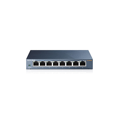 Коммутатор TP-Link TL-SG108 8-портовый 10/100/1000 Мбит/с  (TL-SG108(UN))