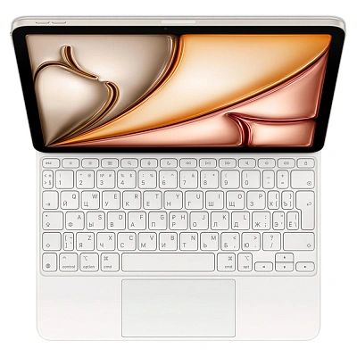 Чехол с клавиатурой Magic Keyboard белая для iPad Air 13 (M4) (MDFW4RS/A)