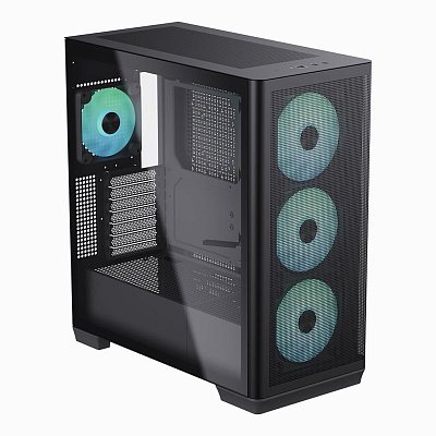 Компьютерный корпус Aerocool APNX C1-R BK без Б/П (C1-R-BK-v1)