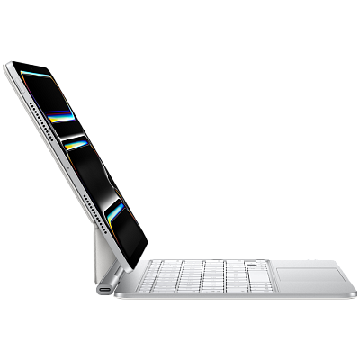Чехол-клавиатура Apple Magic Keyboard для iPad Pro 11‑inch (M4,M5) Русская раскладка, Белый, A2975 (MWR03RS/A)