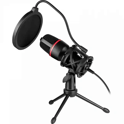 Игровой стрим микрофон Defender Forte GMC 300 USB, провод 1.5 м (64631)