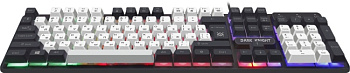Клавиатура Defender Dark Knight GK-077,&nbsp; Black-White (45077)