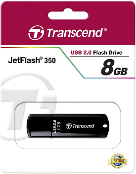 USB Флеш 8GB 2.0 Transcend TS8GJF350 черный (TS8GJF350)