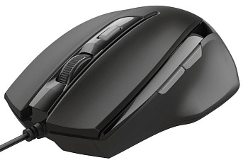 Компьютерная мышь проводная Trust Voca Comfort черный (23650)