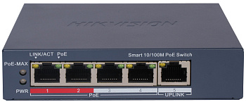 Коммутатор Hikvision DS-3E1105P-EI PoE  (DS-3E1105P-EI)