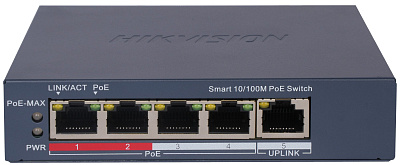 Коммутатор Hikvision DS-3E1105P-EI PoE  (DS-3E1105P-EI)
