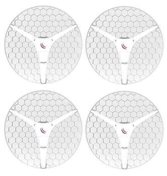 Комплект радиомостов MikroTik RBLHG-5HPnD-XL4pack (RBLHG-5HPnD-XL4pack)