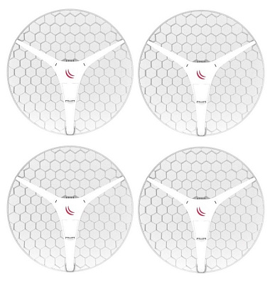 Комплект радиомостов MikroTik RBLHG-5HPnD-XL4pack (RBLHG-5HPnD-XL4pack)