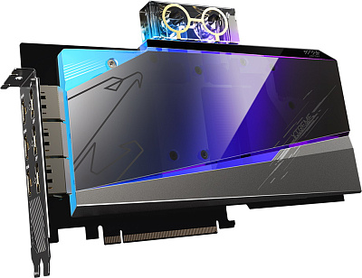 Видеокарта Gigabyte AORUS GeForce RTX 3080 XTREME WATERFORCE WB 10G  (GV-N3080AORUSX WB-10GD)