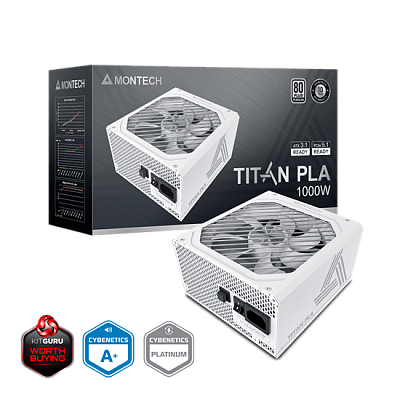 Блок питания Montech 1000W, TITAN PLA 1000W, Белый (TITAN PLA 1000W)
