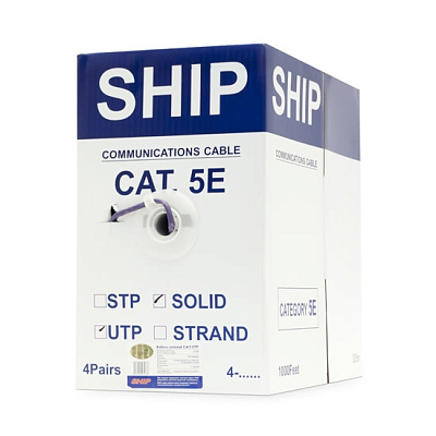 Кабель сетевой SHIP D108 Cat.5e UTP 30В LSZH (D108)