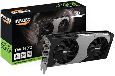 Видеокарта INNO3D GeForce RTX 5060 Ti 8GB TWIN X2 (N506T2-08D7-193075N)