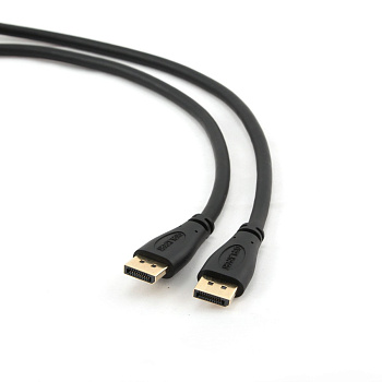 Кабель DisplayPort Cablexpert CC-DP2-10, v1.2, 3м, 20M/20M, черный, экран, пакет (CC-DP2-10)