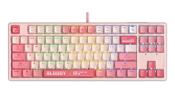Клавиатура игровая Bloody S87 PINK (S87-PINK)