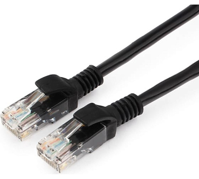  Патч-корд UTP Cablexpert, кат. 5e, 10м, чёрный (PP10-10M/BK)