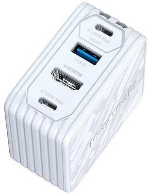 Карта видеозахвата Зарядный блок + передача данных  AverMedia Core GO, Charging 100W, white GC313 (40AAGC313AWP)